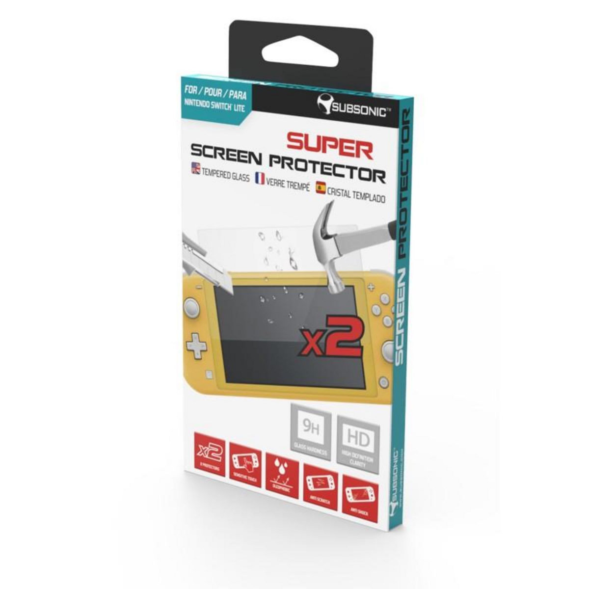 Subsonic Protection verre trempé pour switch Lite