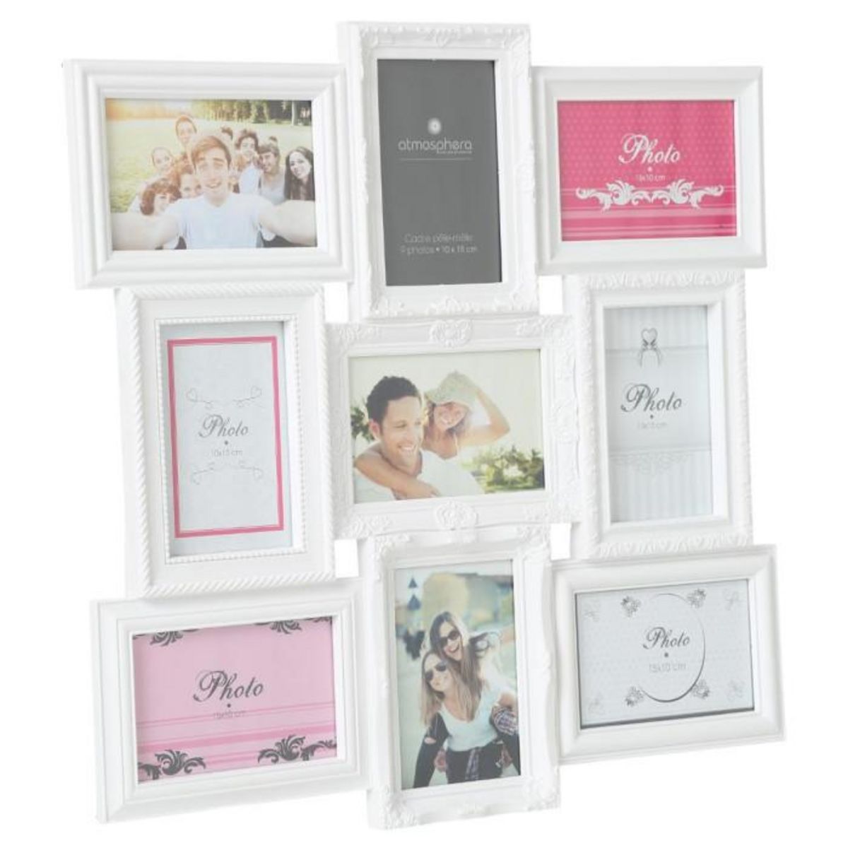 ATMOSPHERA Pêle-Mêle 9 Photos  Romance  50cm Blanc
