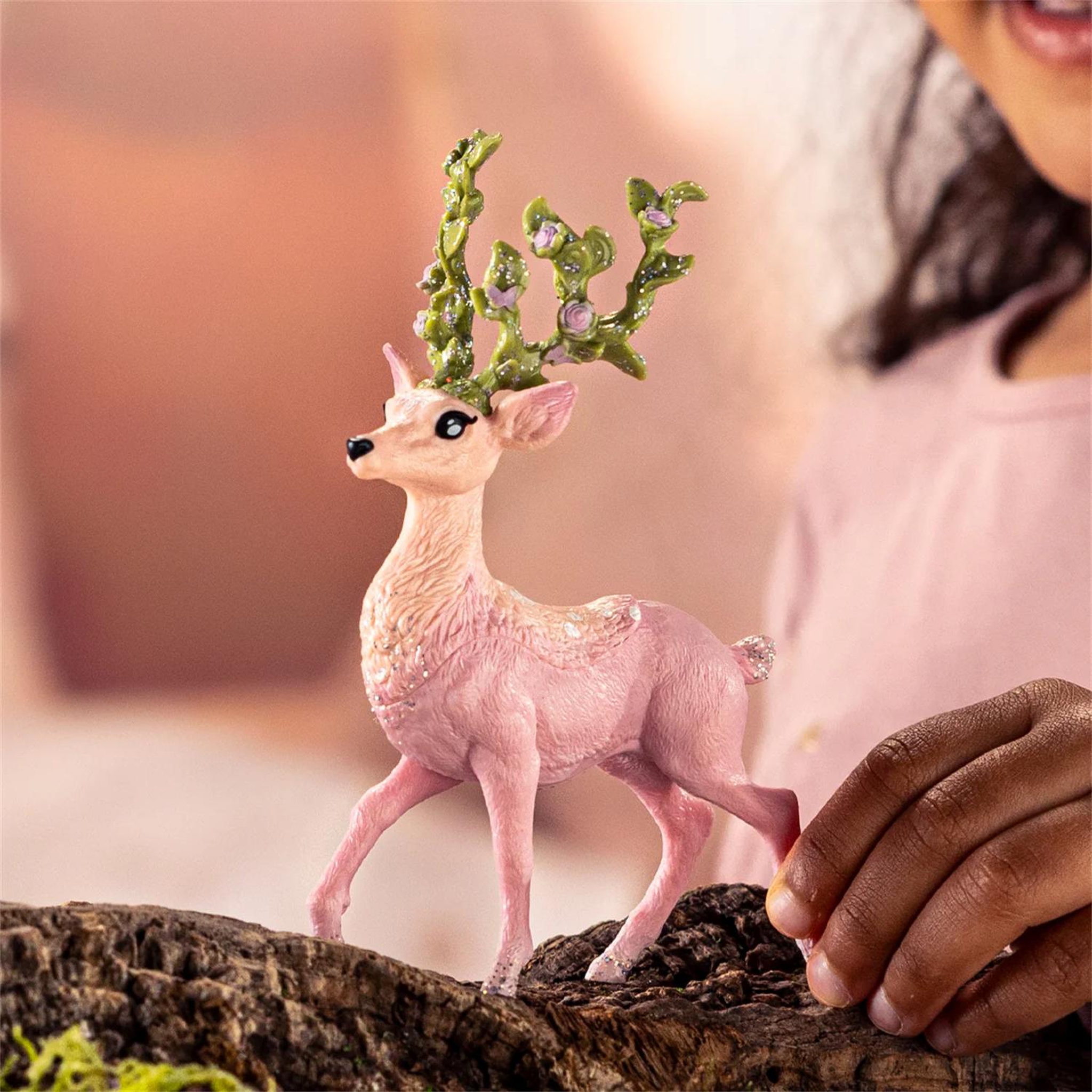 Voir la diapositive 2 : Schleich Figurine Cerf Magique rose, Schleich 13996 Bayala, Pour enfant des 5 ans