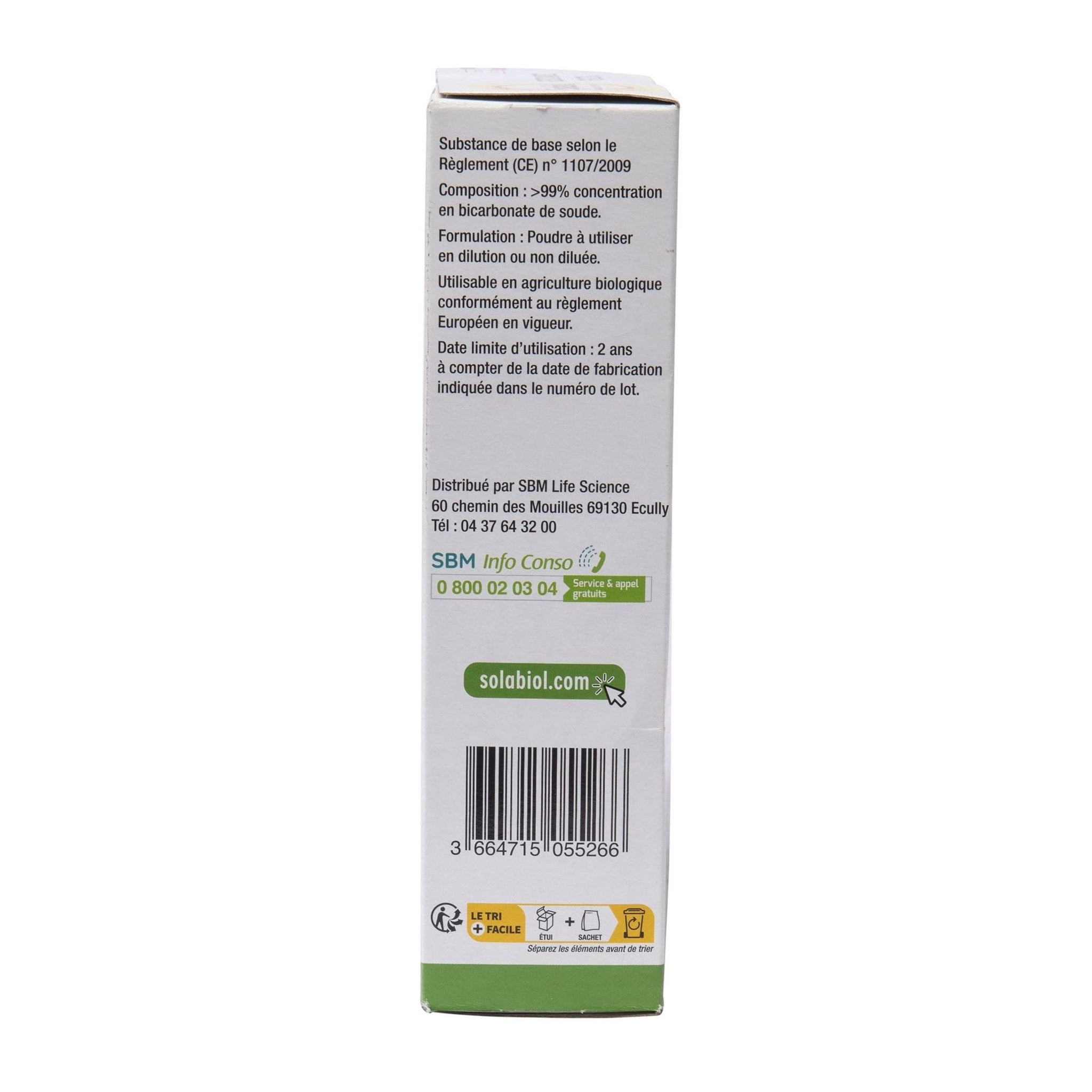 Voir la diapositive 6 : SOLABIOL Bicarbonate de soude 350 gr solabiol