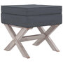 Voir la diapositive 2 : VIDAXL Tabouret de rangement Gris fonce 45x45x49 cm Velours