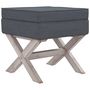 Voir la diapositive 2 : VIDAXL Tabouret de rangement Gris fonce 45x45x49 cm Velours