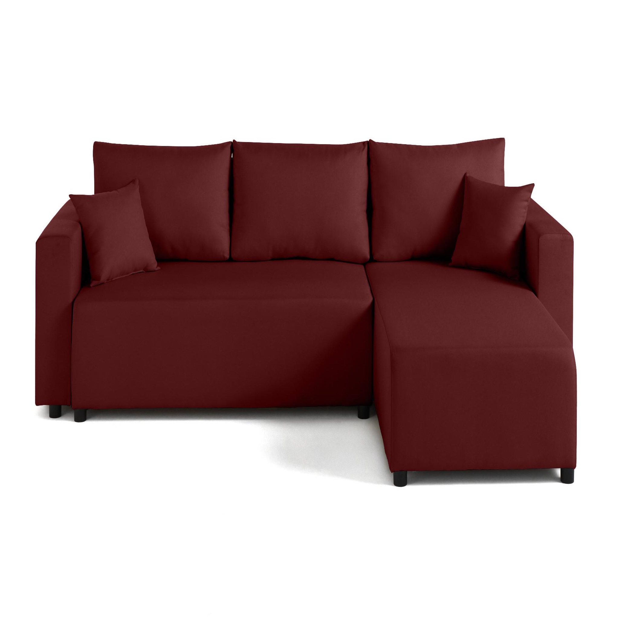 Voir la diapositive 1 : BEST MOBILIER Regala - canapé d'angle réversible - 4 places - convertible avec coffre - en tissu