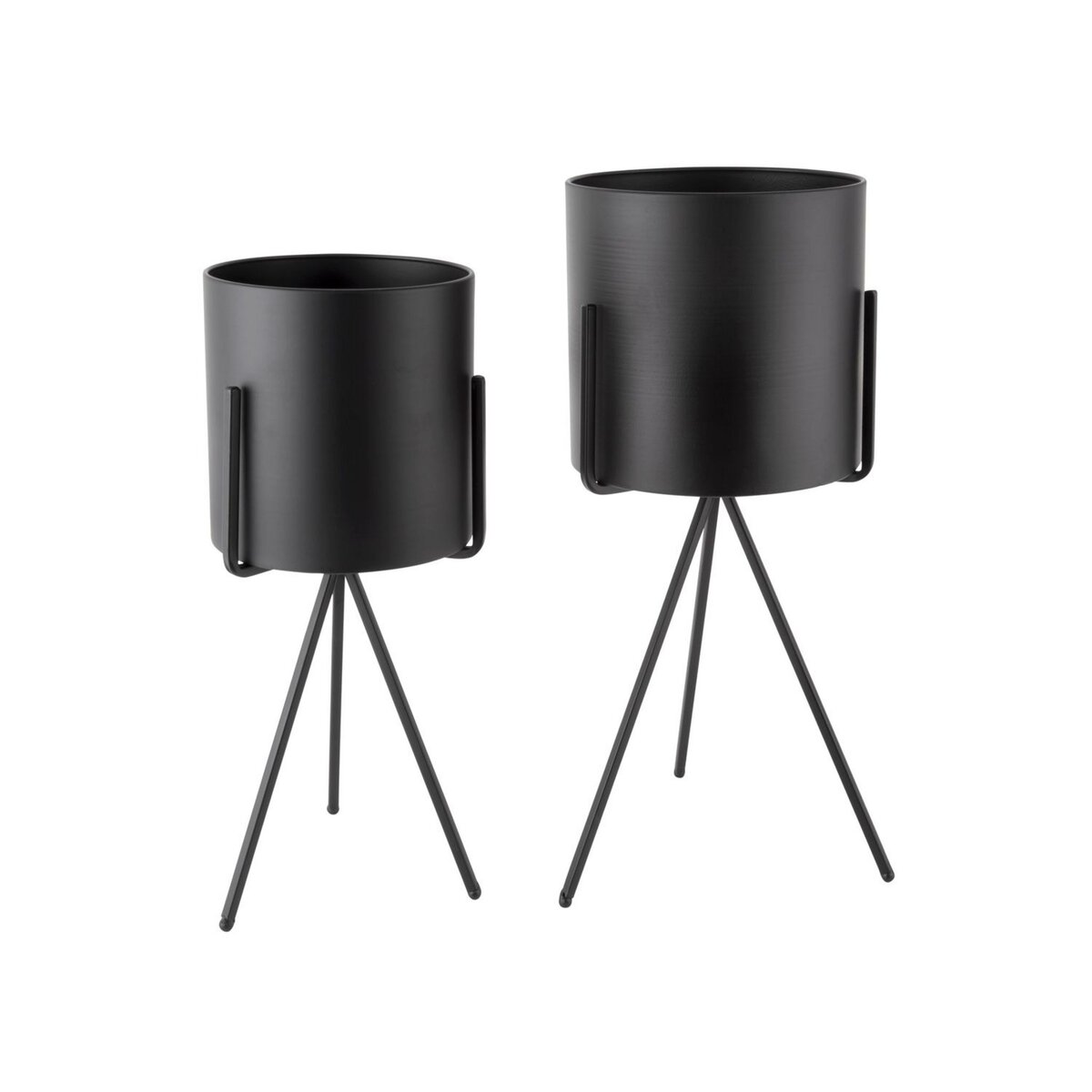 PRESENT TIME Duo de Cache-pot Pedestal XL - Noir