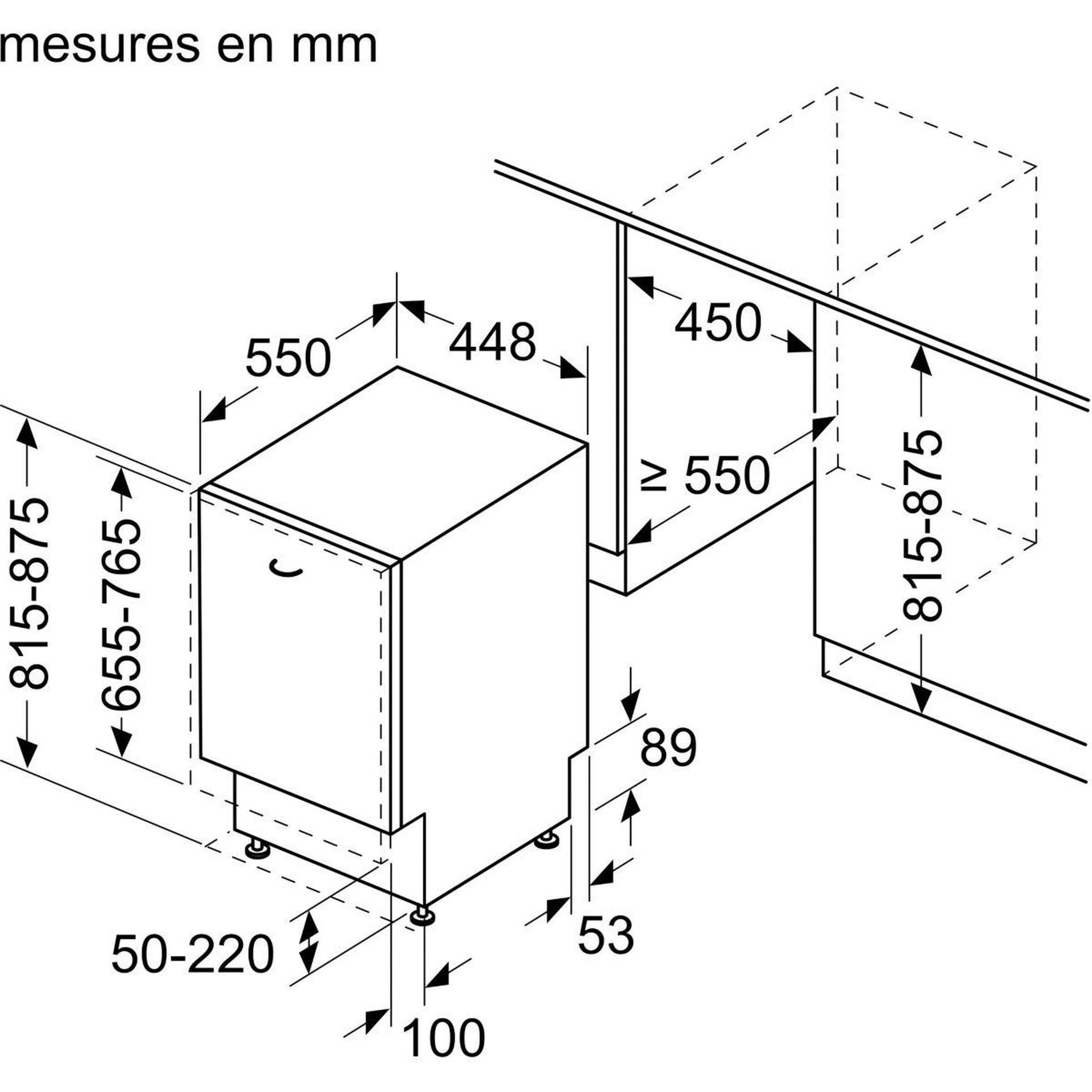 Voir la diapositive 5 : Siemens Lave vaisselle encastrable sr73ex25me