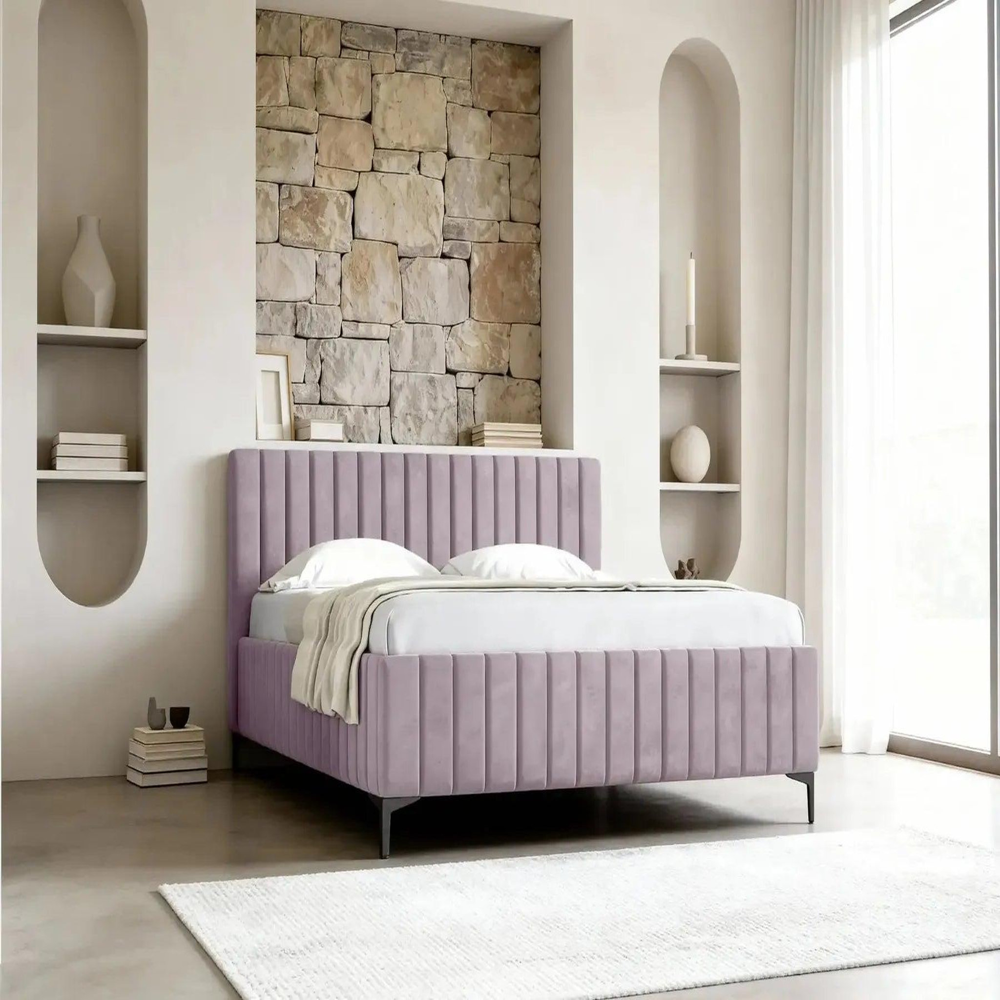 Voir la diapositive 5 : CASANOVA PARIS Eden - lit coffre tissu velours