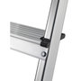 Voir la diapositive 3 : HAILO Escabeau 8 marches 3m45 en aluminium - L60