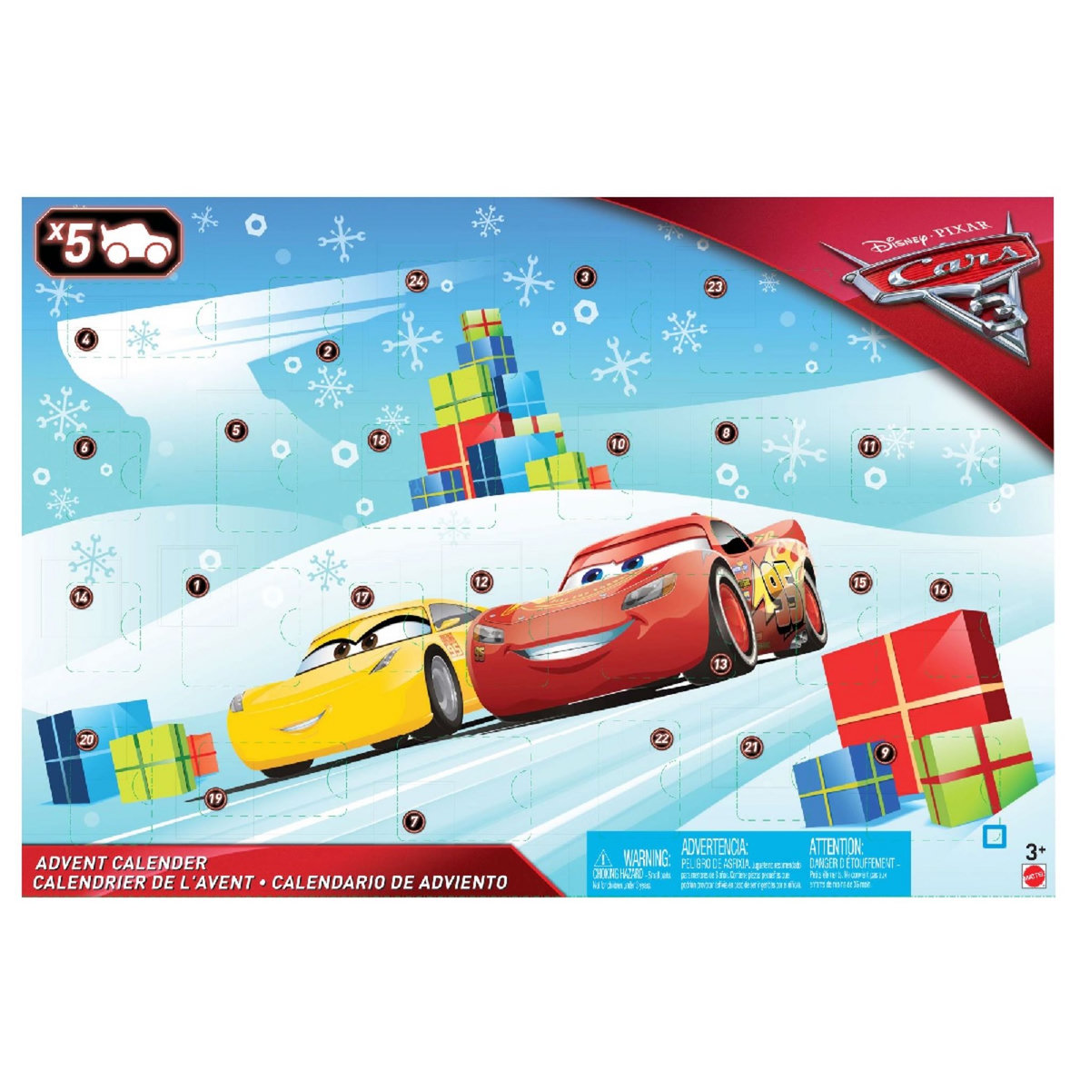 MATTEL Calendrier de l'Avent - Cars 