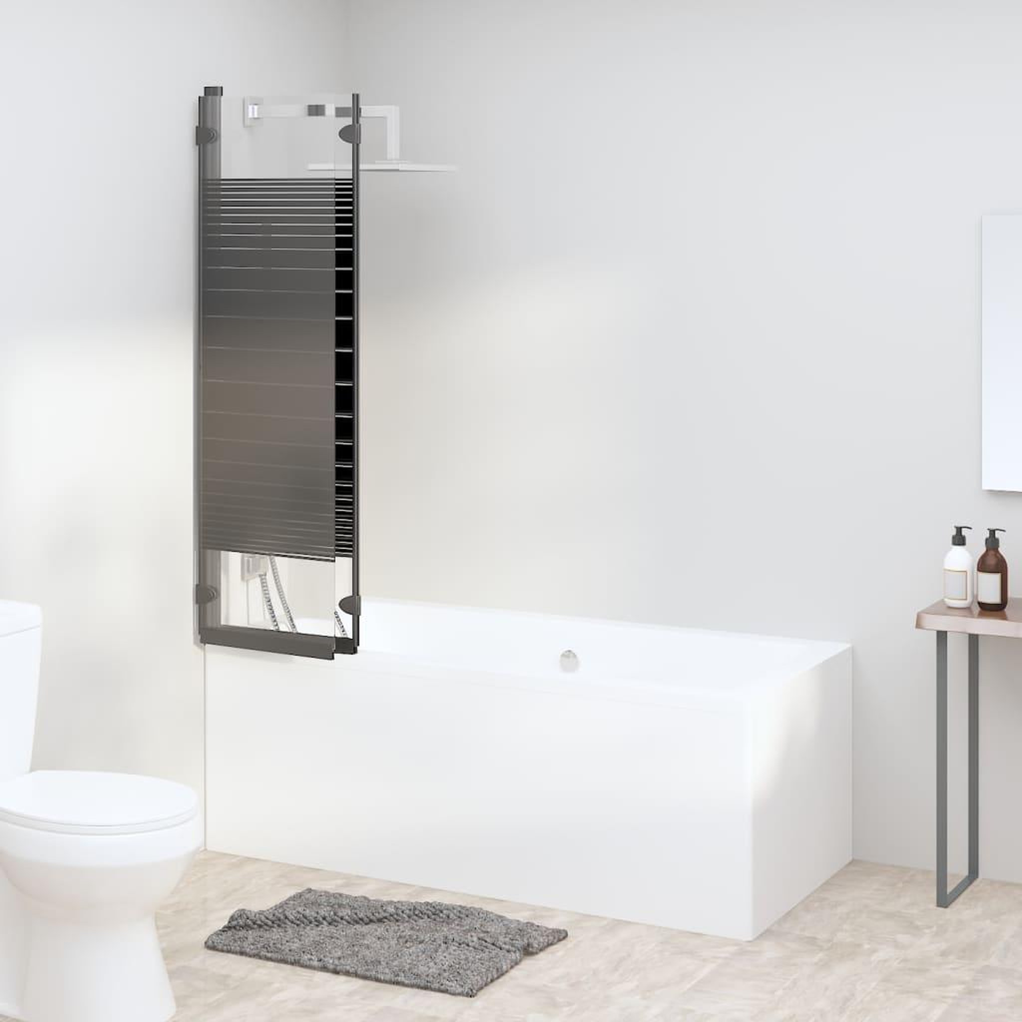 Voir la diapositive 3 : VIDAXL Cabine de douche pliable 3 panneaux 130x130 cm ESG Noir