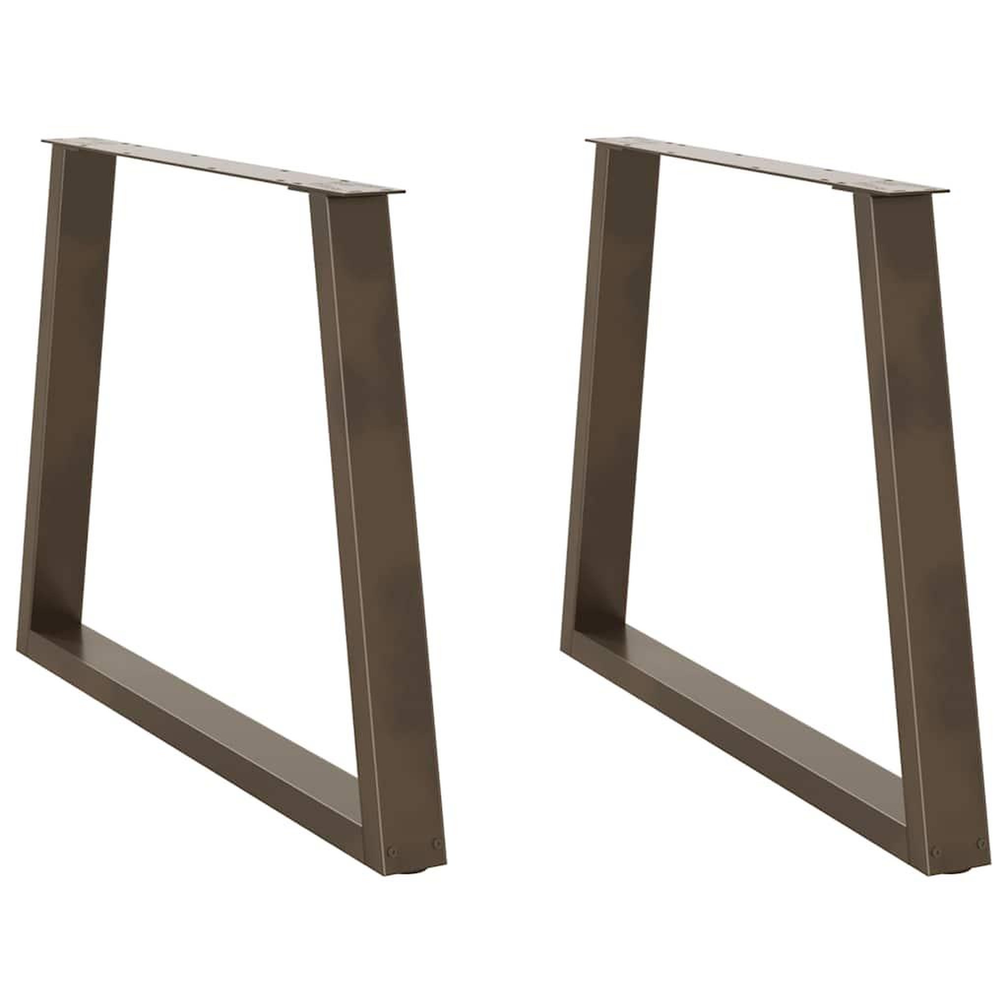 VIDAXL Pieds de table a manger forme de V 2 pcs 100x(72-73,3) cm acier