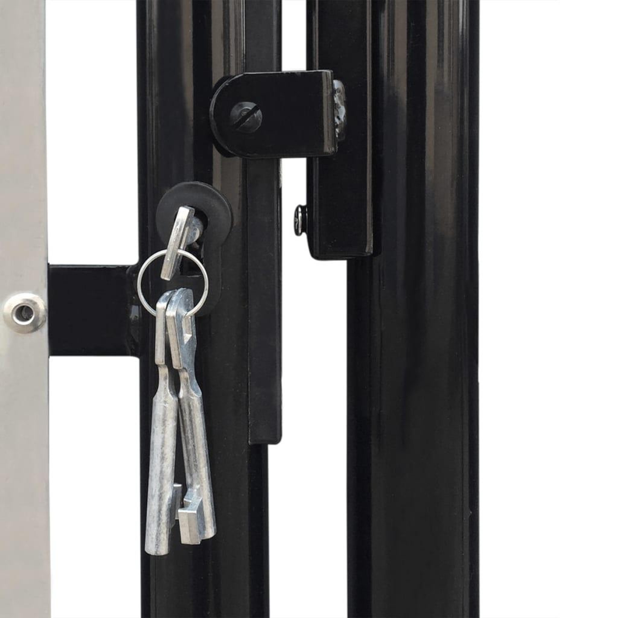 Voir la diapositive 4 : VIDAXL Portail simple de cloture Noir 300x175 cm