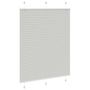 Voir la diapositive 3 : VIDAXL Store plisse gris clair 110x150cm largeur du tissu 109,4cm