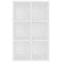 VIDAXL Bibliotheque/Buffet blanc 66x30x98 cm bois d'ingenierie