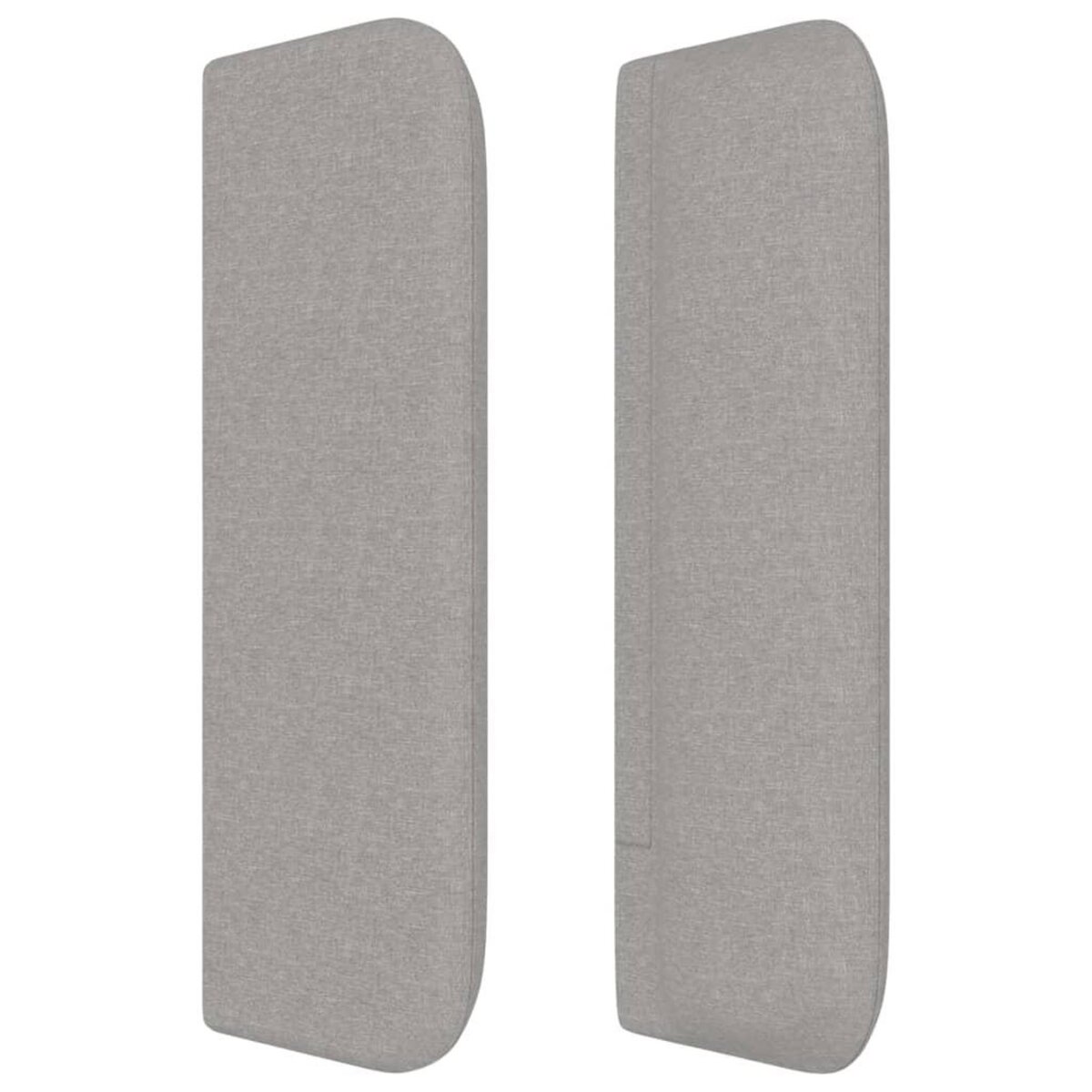 VIDAXL Tete de lit avec oreilles Gris clair 83x16x78/88 cm Tissu