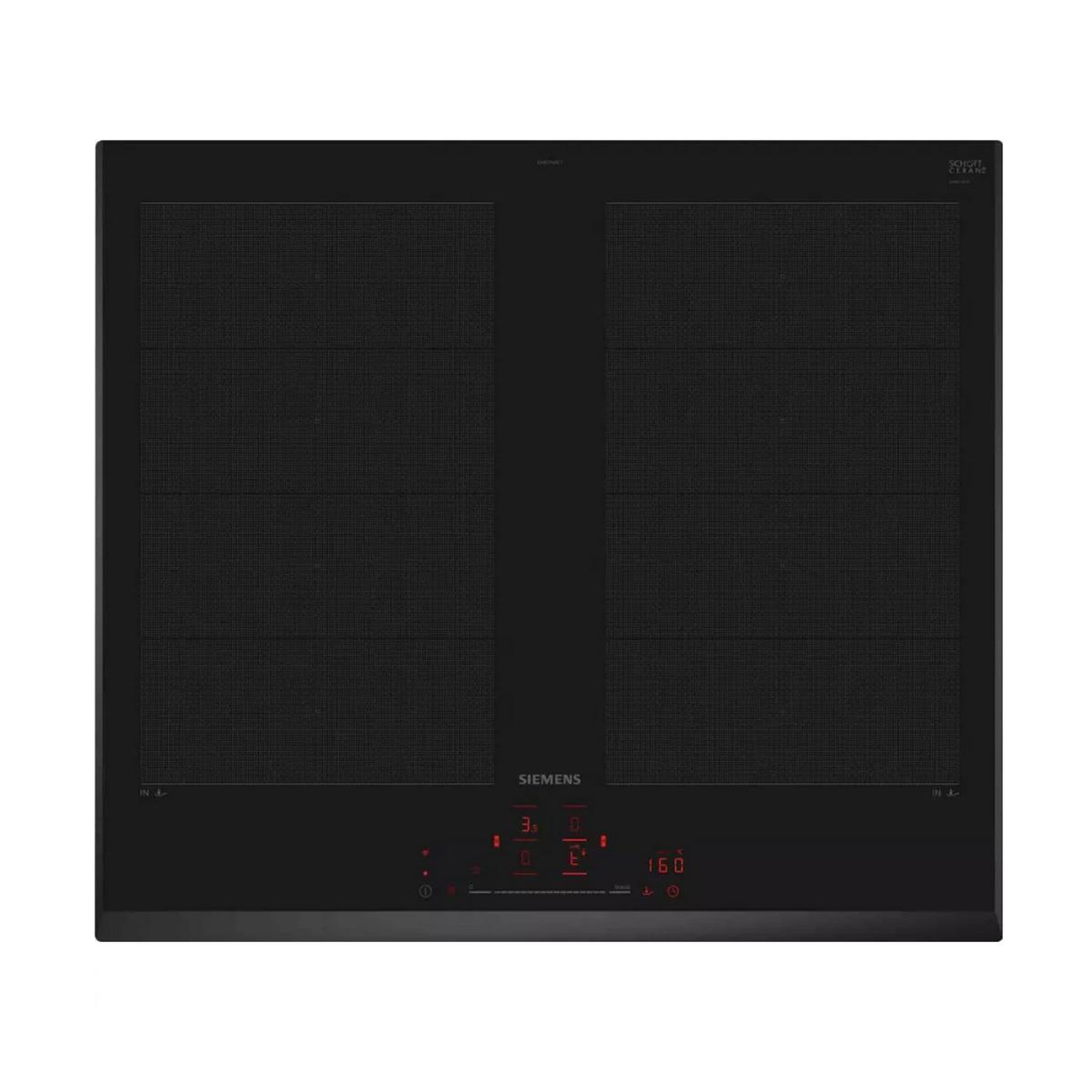 Siemens Table de cuisson induction 60cm 4 feux 7400w noir - ex651hxc1e