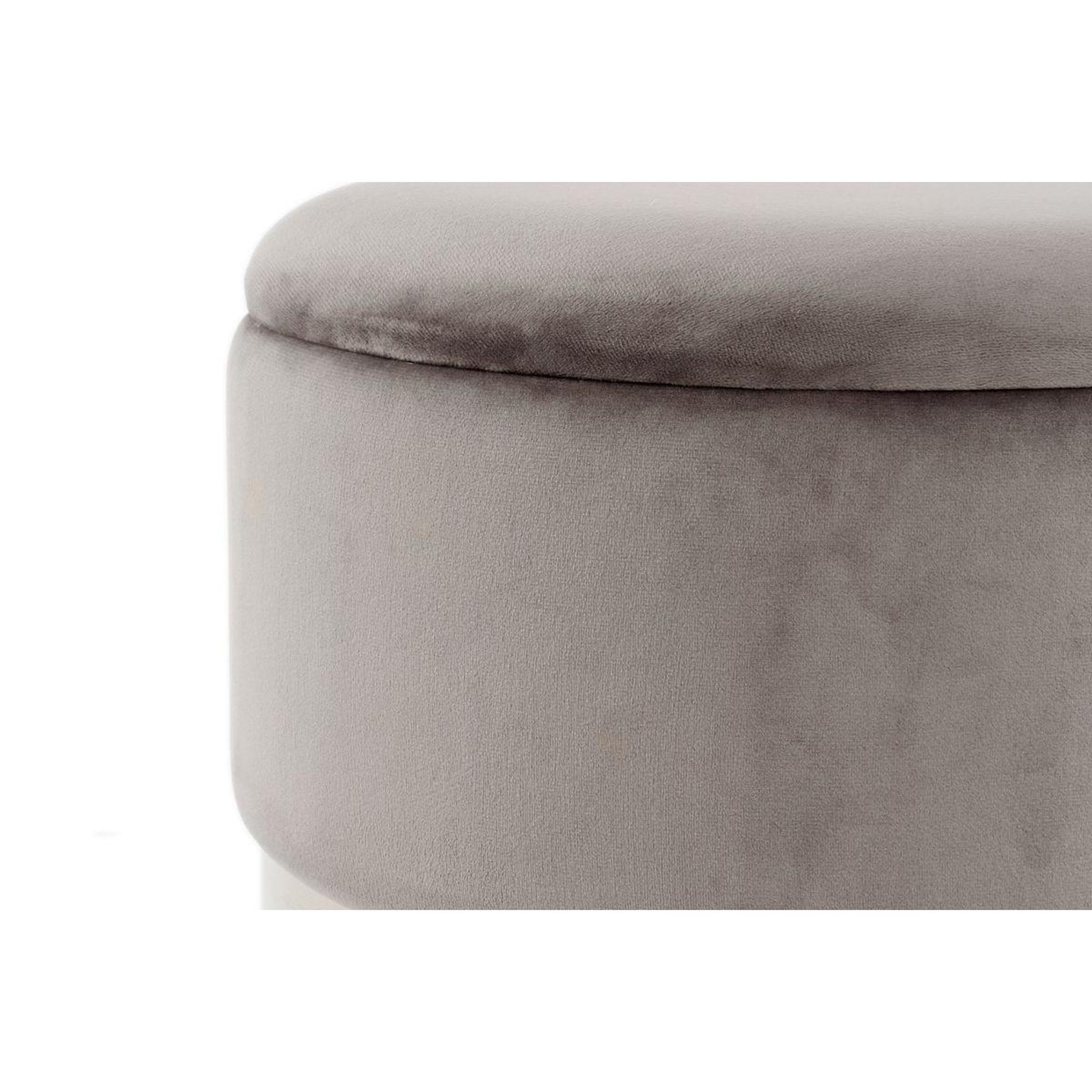 Voir la diapositive 2 : Paris Prix Lot de 2 poufs & coffres de rangement  zora  44cm gris & noir