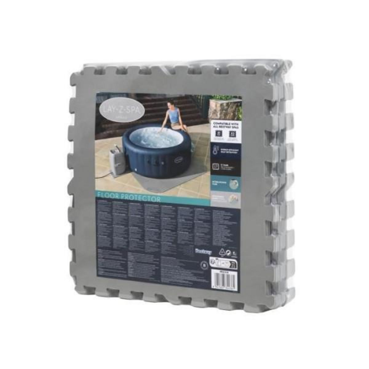BESTWAY BESTWAY - Tapis de sol pour spa carré ou rond Lay-Z-Spa 196 x 196 cm