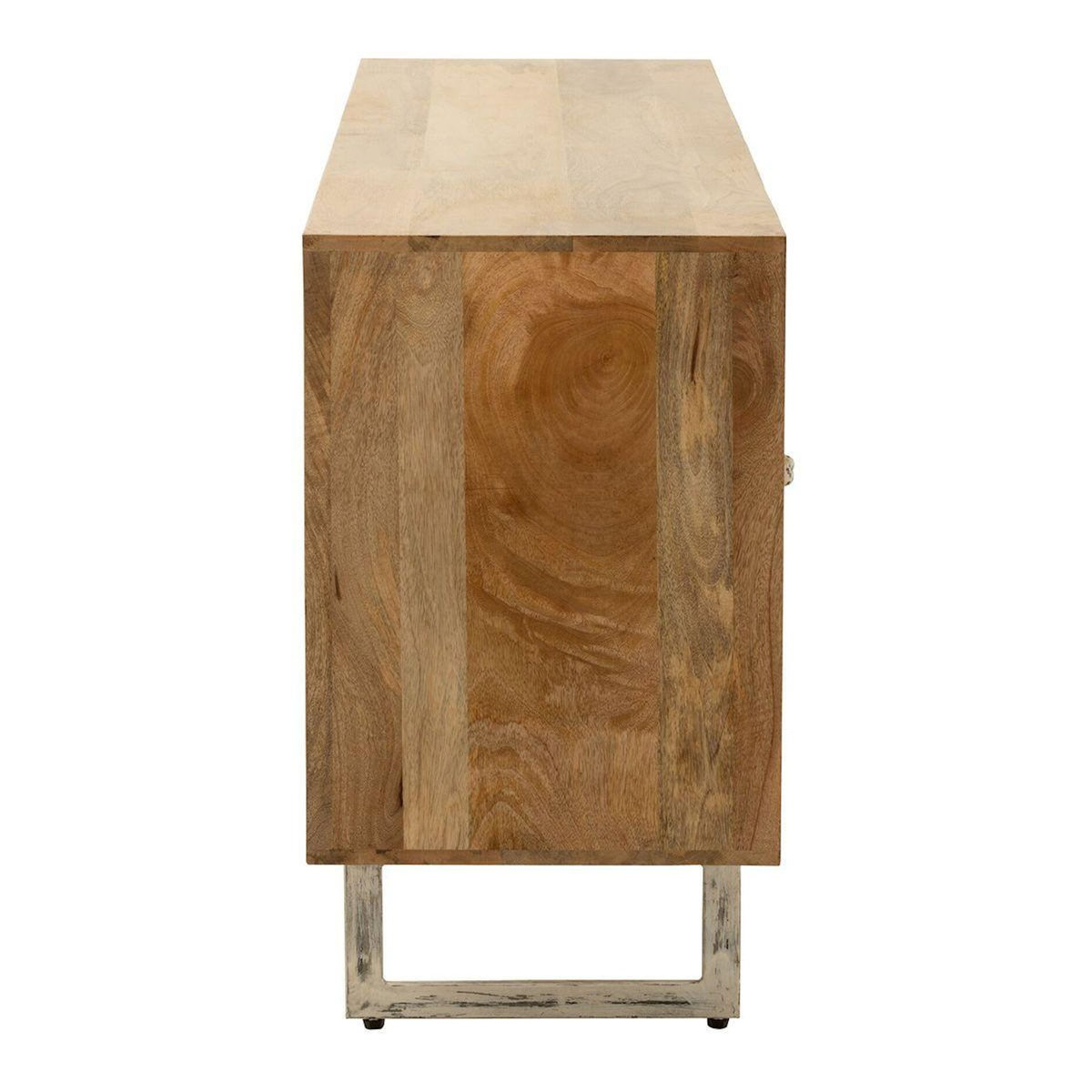 Paris Prix Buffet en Bois 4 Portes  Weaving  170cm Naturel