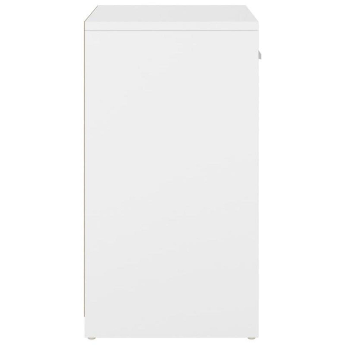 VIDAXL Banc à chaussures blanc et chêne sonoma bois d ingénierie