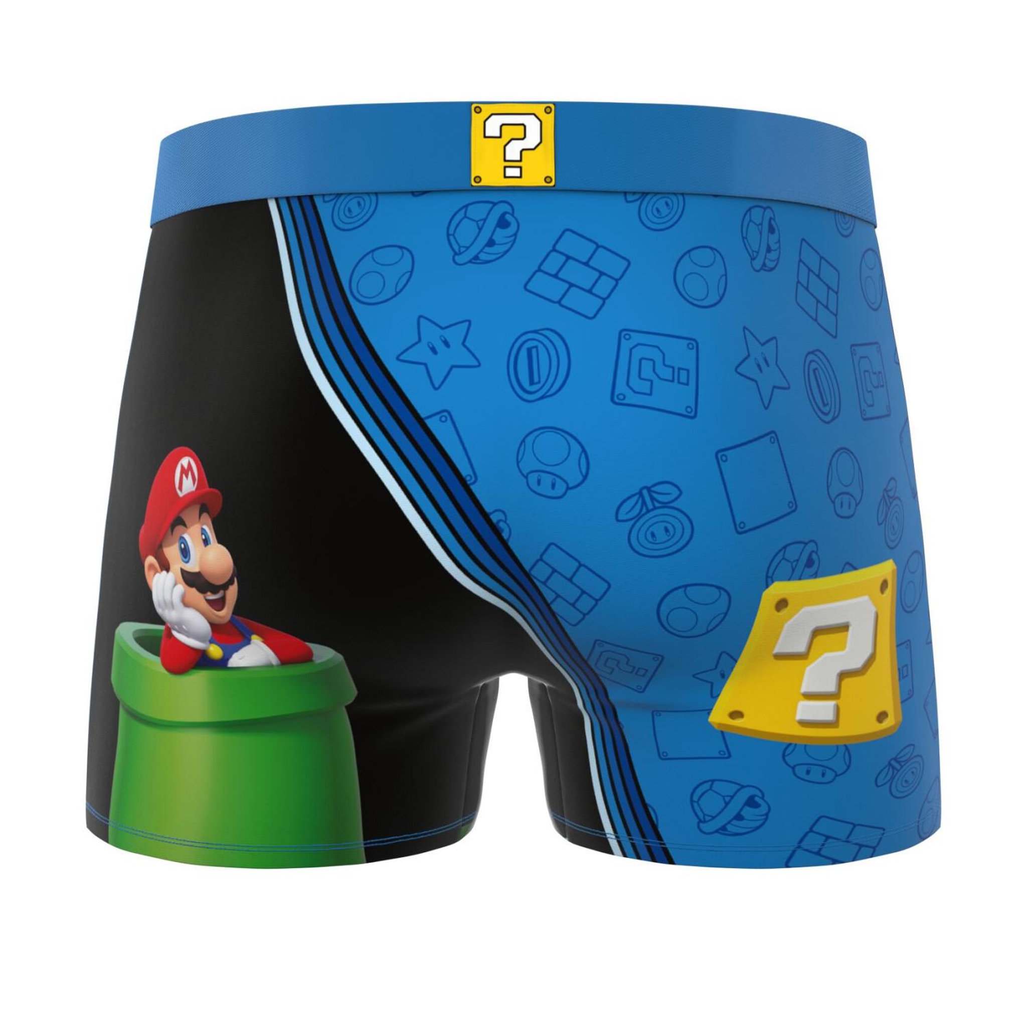 Voir la diapositive 4 : FREEGUN Lot de 3 boxers homme Super Mario Bros
