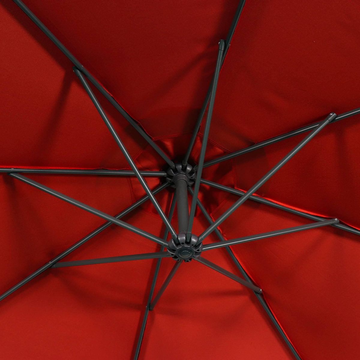 SWEEEK Parasol déporté rond Hardelot diamètre 300cm excentré  8 baleines