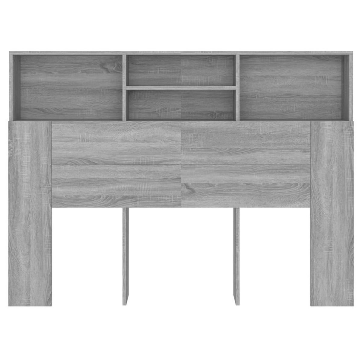 VIDAXL Armoire de tete de lit Sonoma gris 140x19x103,5 cm