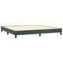 Voir la diapositive 5 : VIDAXL Sommier a lattes de lit avec matelas LED Vert fonce 200x200 cm