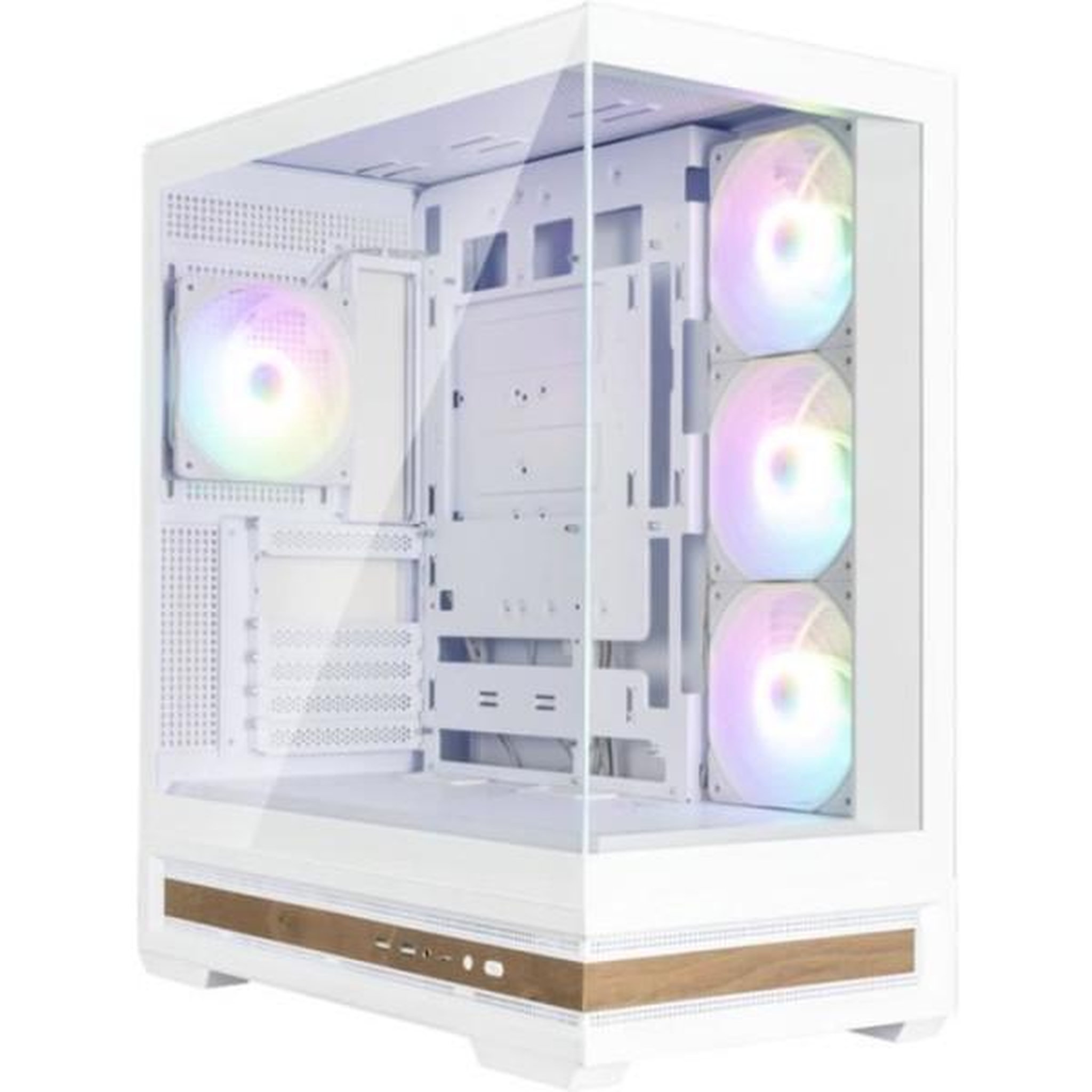 Zalman Boitier sans alimentation - ZALMAN P40 NAMU - Moyen tour - Format ATX - Blanc