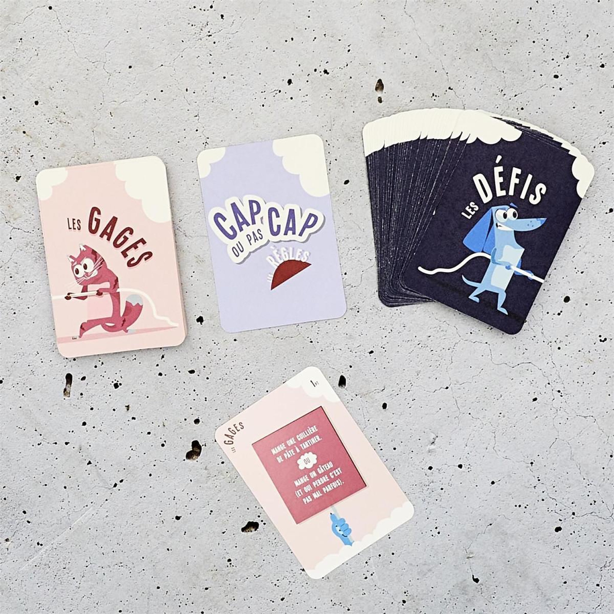 Voir la diapositive 6 : Jeux 2 momes Jeu du Cap ou pas Cap  60 Cartes  9cm Multicolore