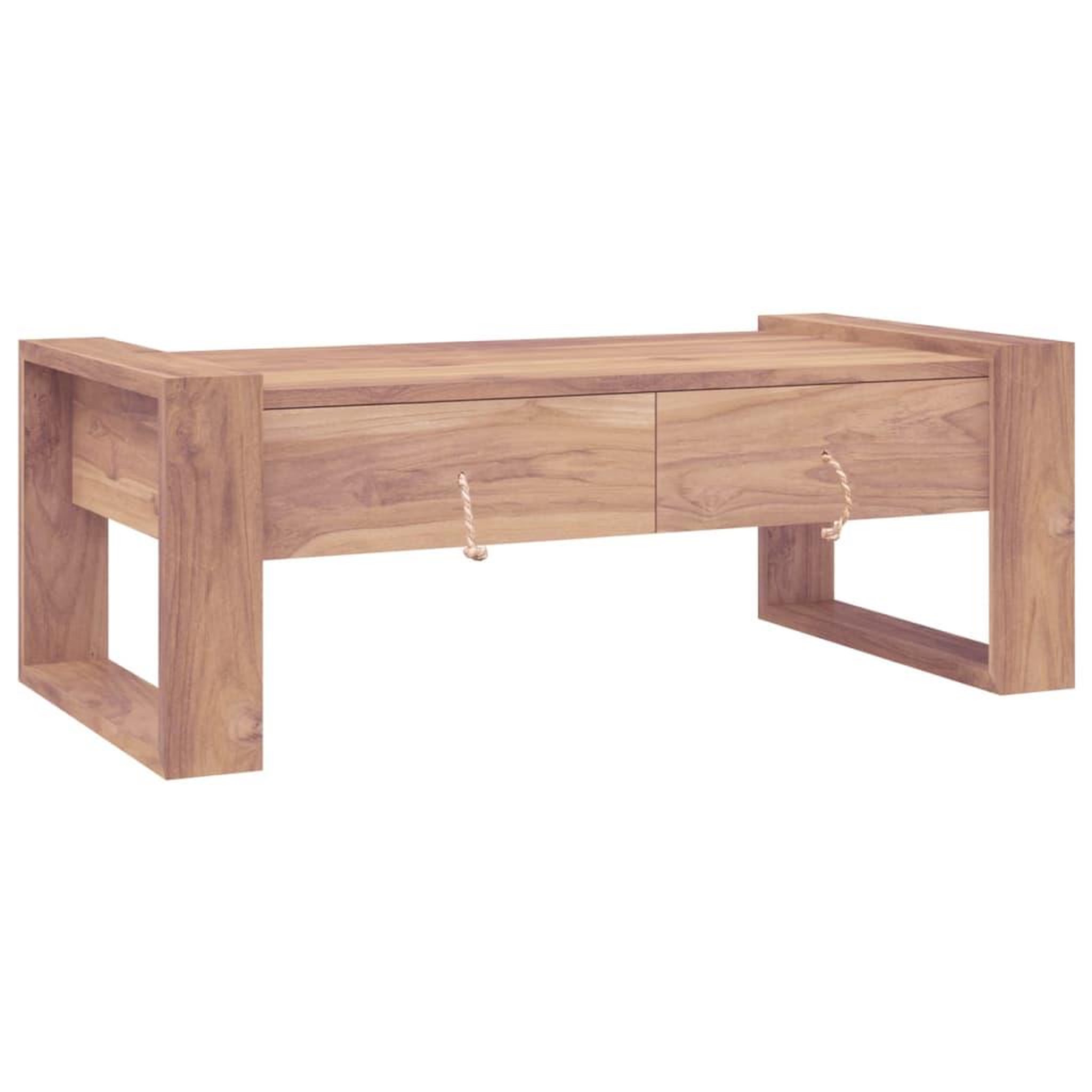 Voir la diapositive 2 : VIDAXL Table basse 110x60x40 cm Bois de teck massif