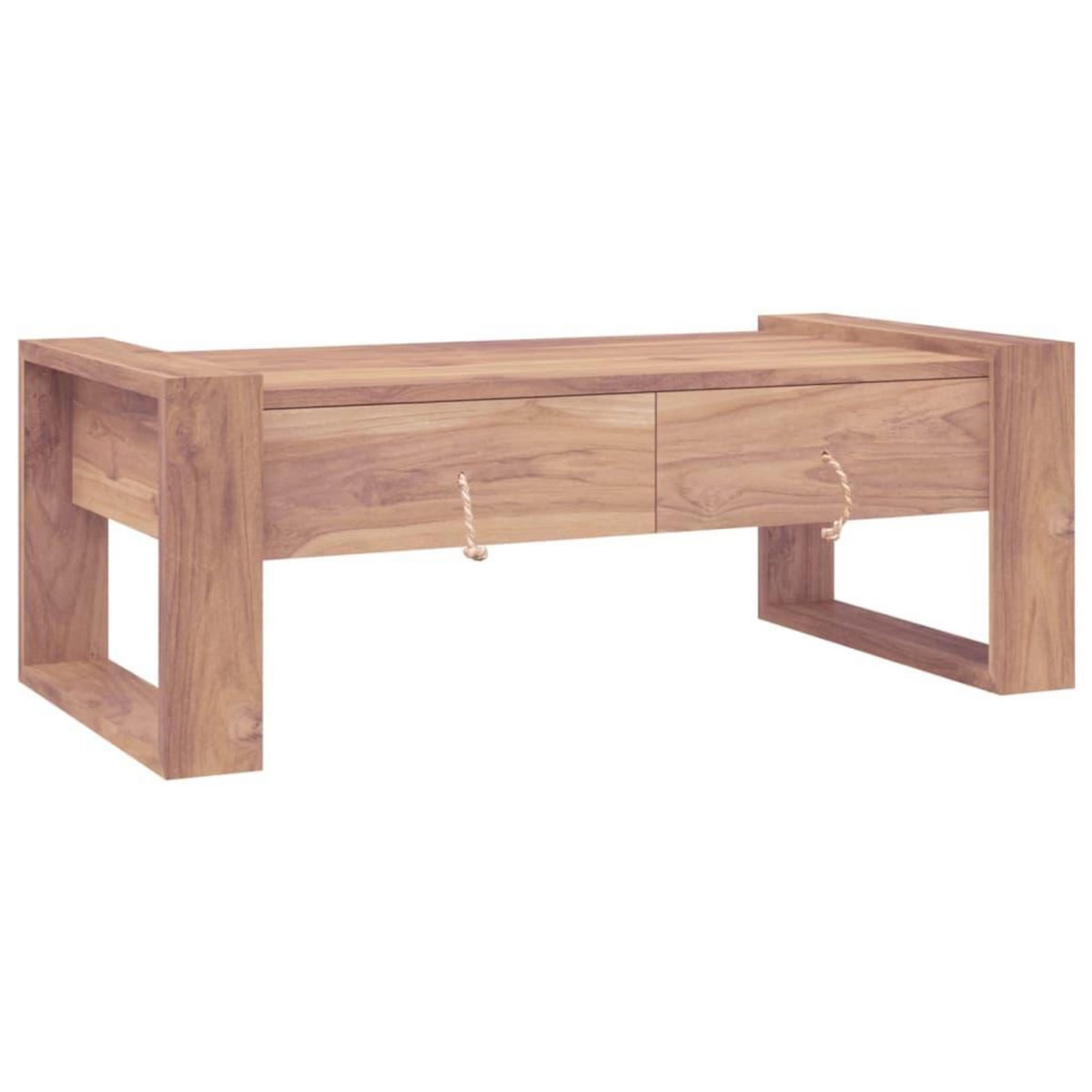 VIDAXL Table basse 110x60x40 cm Bois de teck massif