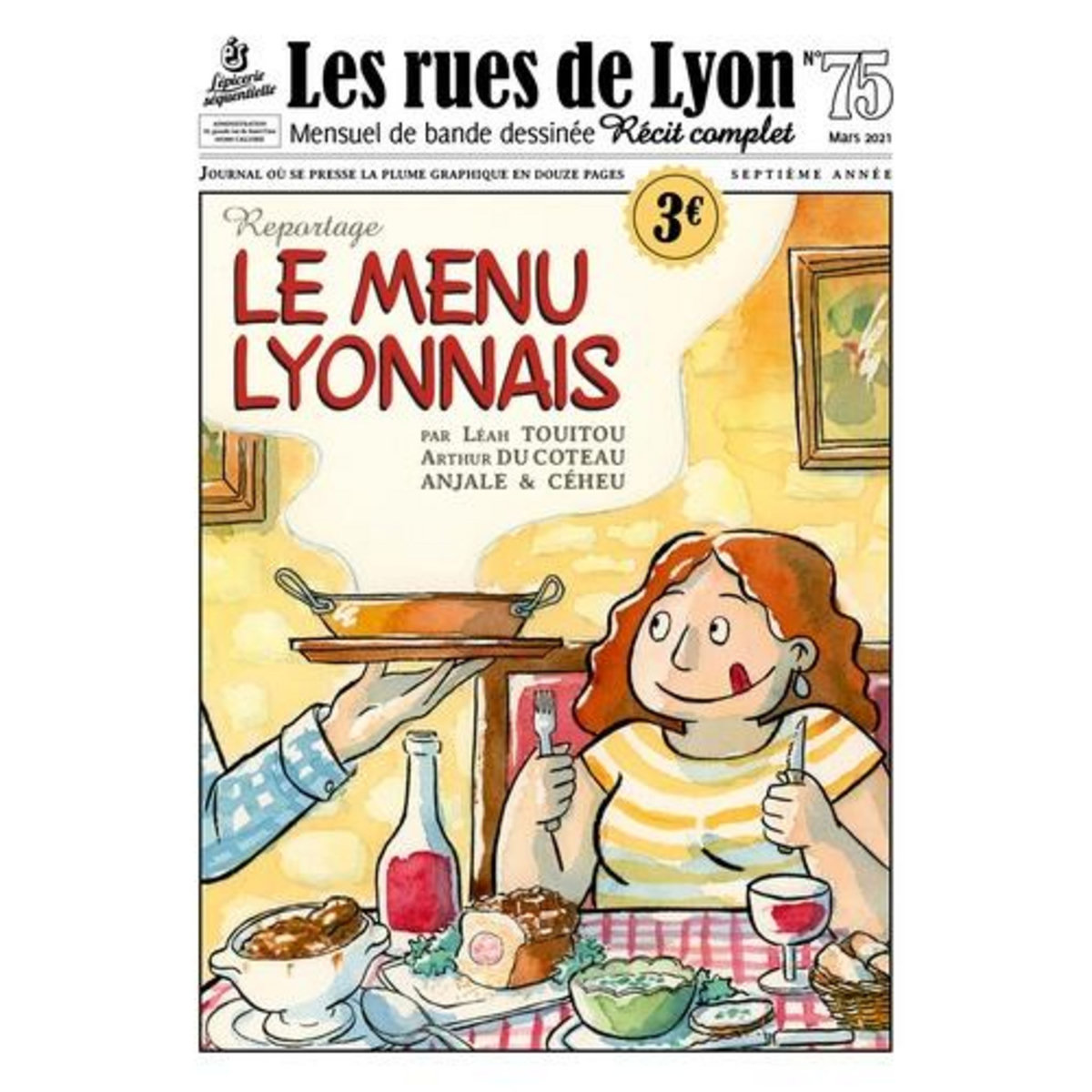 LES RUES DE LYON N° 75 : LE MENU LYONNAIS, Touitou Léah