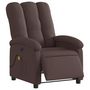 Voir la diapositive 3 : VIDAXL Fauteuil de massage inclinable electrique Marron fonce Tissu