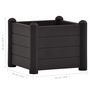 Voir la diapositive 5 : VIDAXL Lit sureleve de jardin PP Anthracite 43x43x35 cm