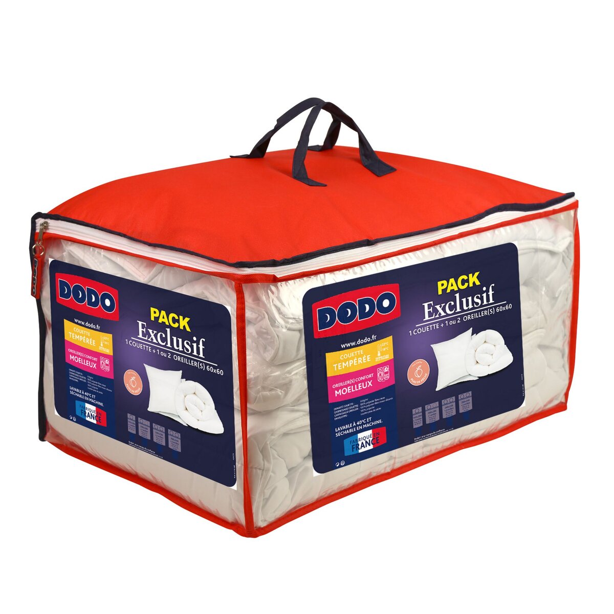 DODO Pack couette tempérée 300 g/m²+ oreiller(s) moelleux Exclusif