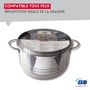 Voir la diapositive 5 : ELO Faitout haut 16 cm en acier inoxydable sans PFAS Elo Brillant