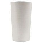 ART PLAST Pot de Fleurs Conique Gris Clair Ø30cm H52cm - Pot de Fleurs Haut en Plastique Recyclé - Design Italien ARTPLAST
