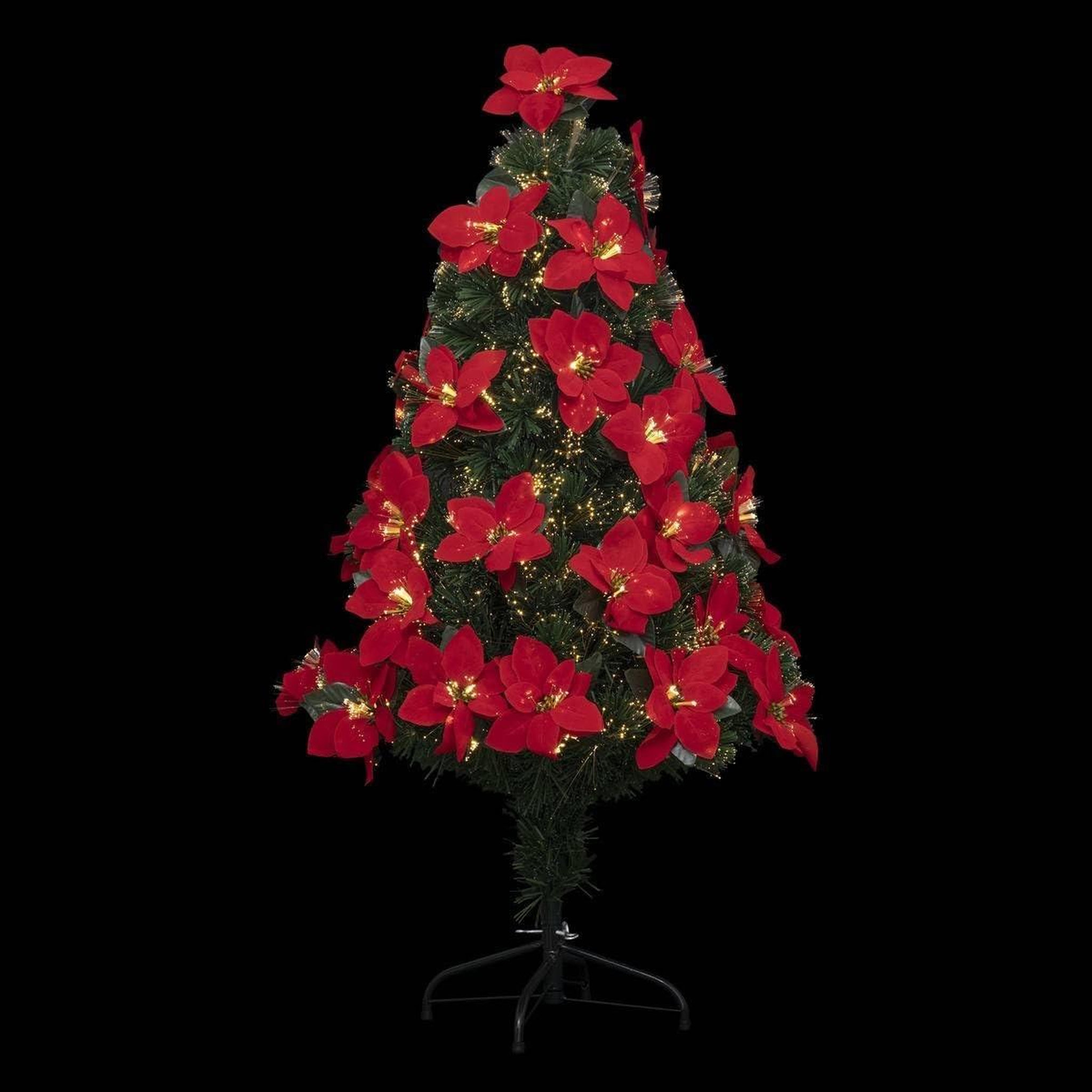 Voir la diapositive 2 : Eden Sapin de noel artificiel lumineux poinsettia 50 led