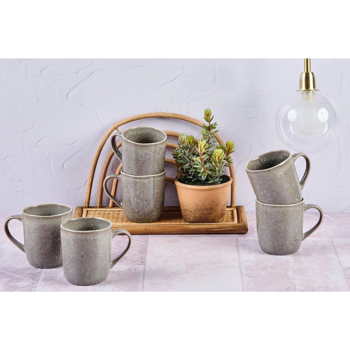 BJORN Mug STELLAR 40cl - 6 pièces - Gris béton