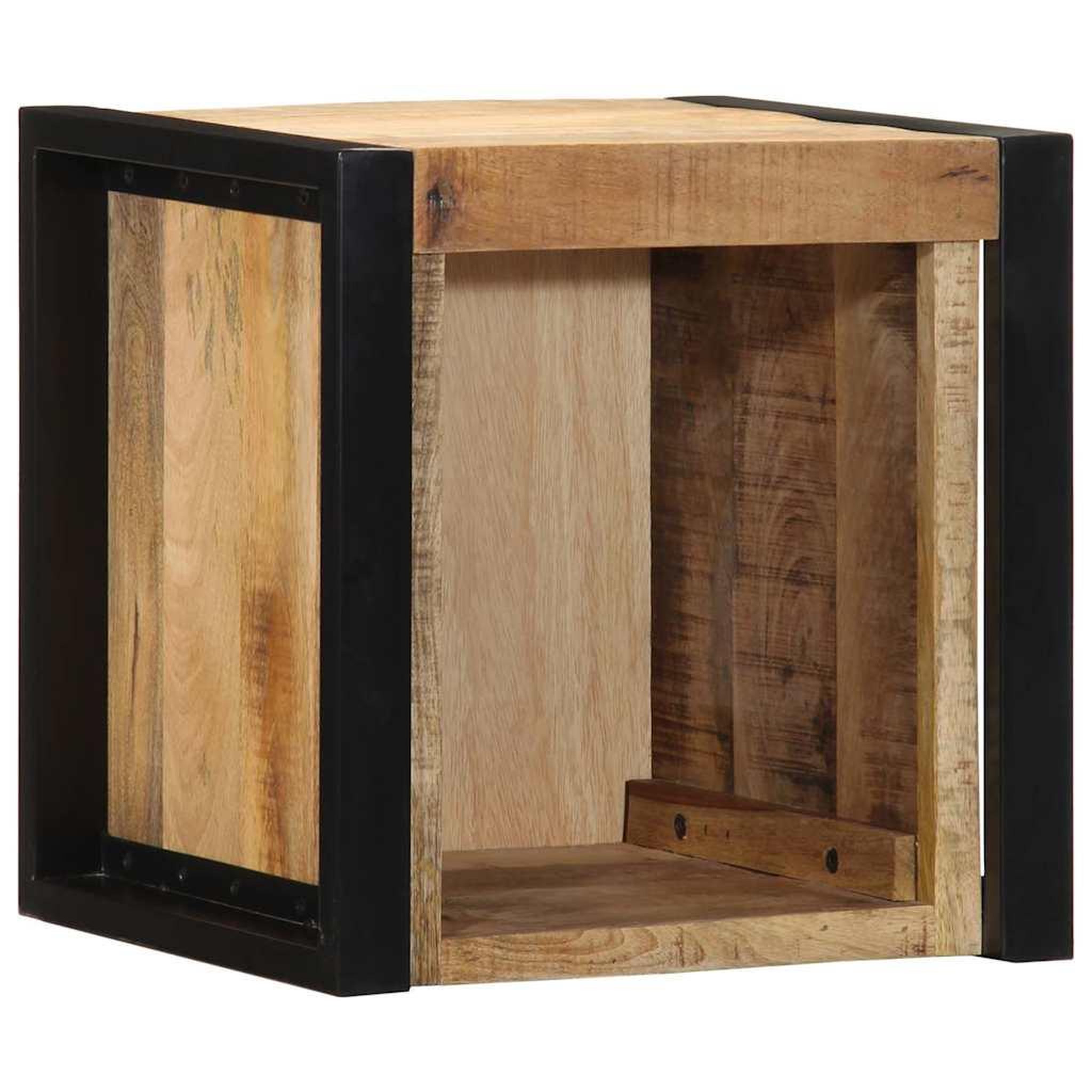 Voir la diapositive 3 : VIDAXL Tables de chevet 2 pcs 40x35x40 cm bois de manguier massif brut