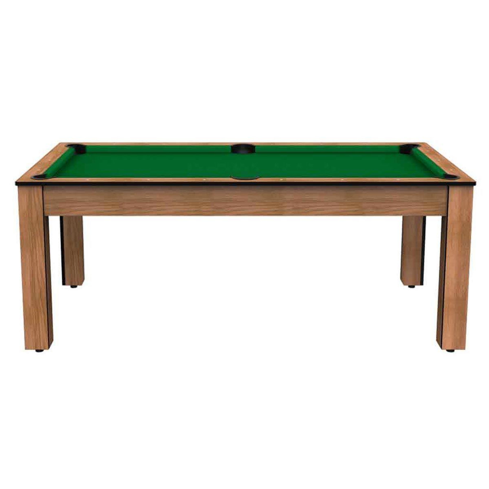 Voir la diapositive 1 : DE FAUGERES Table de Billard Convertible  Oregon  213cm Hêtre & Vert