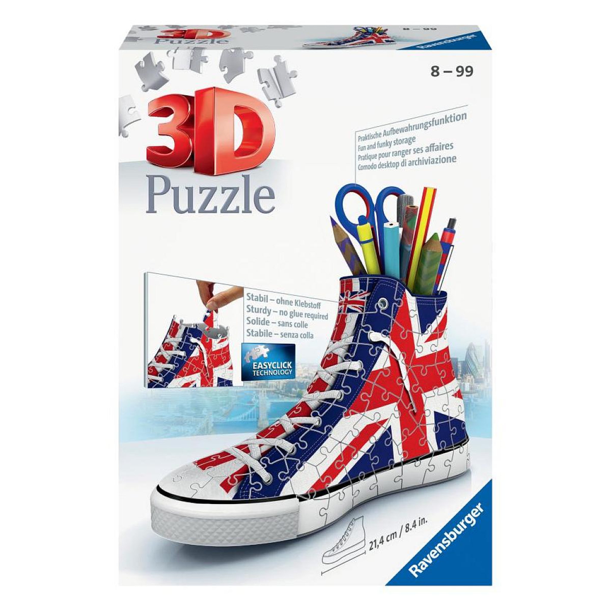 RAVENSBURGER Puzzle 3d sneaker - union jack chaussure