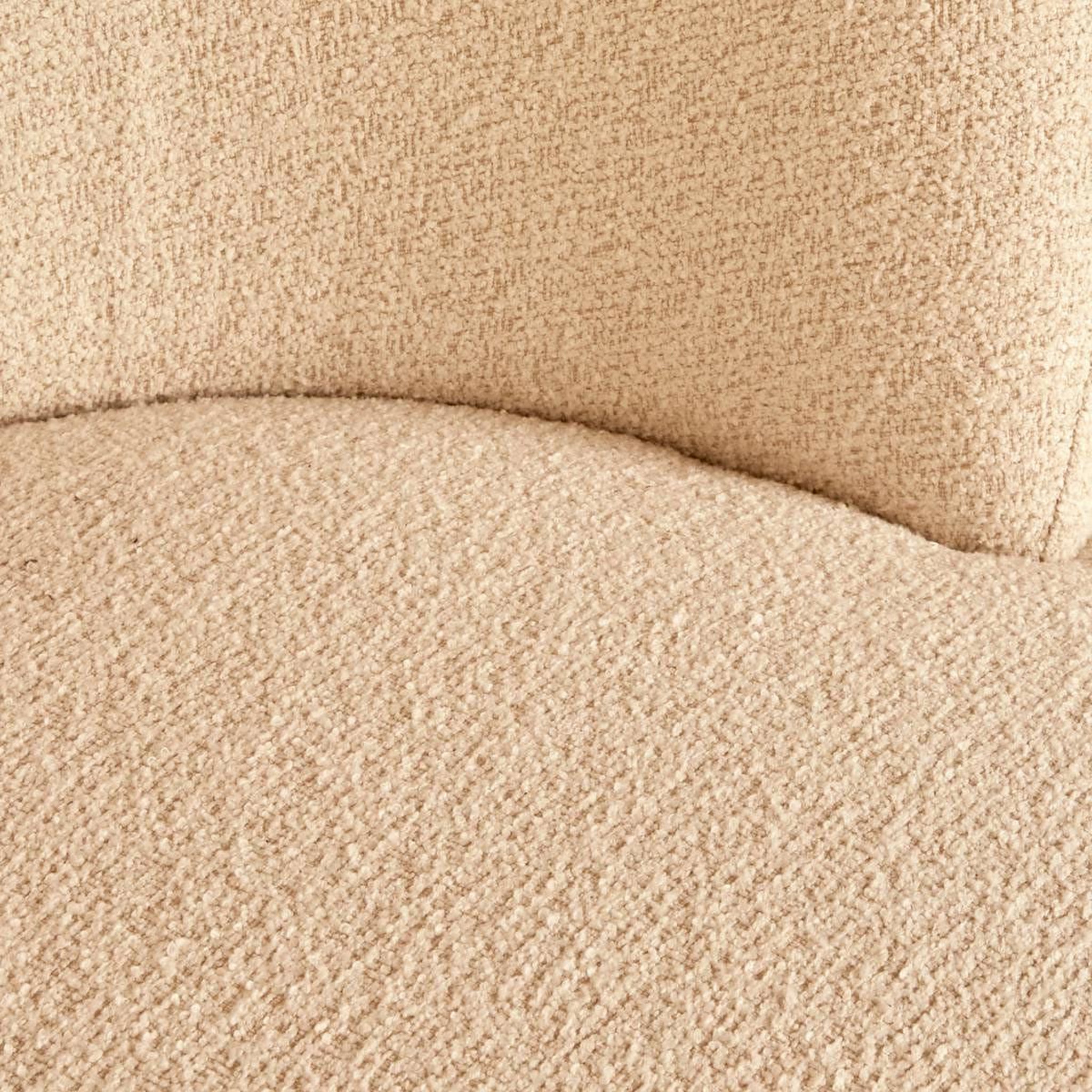 Voir la diapositive 4 : ATMOSPHERA Fauteuil pivotant bouclette  sileo  73cm beige