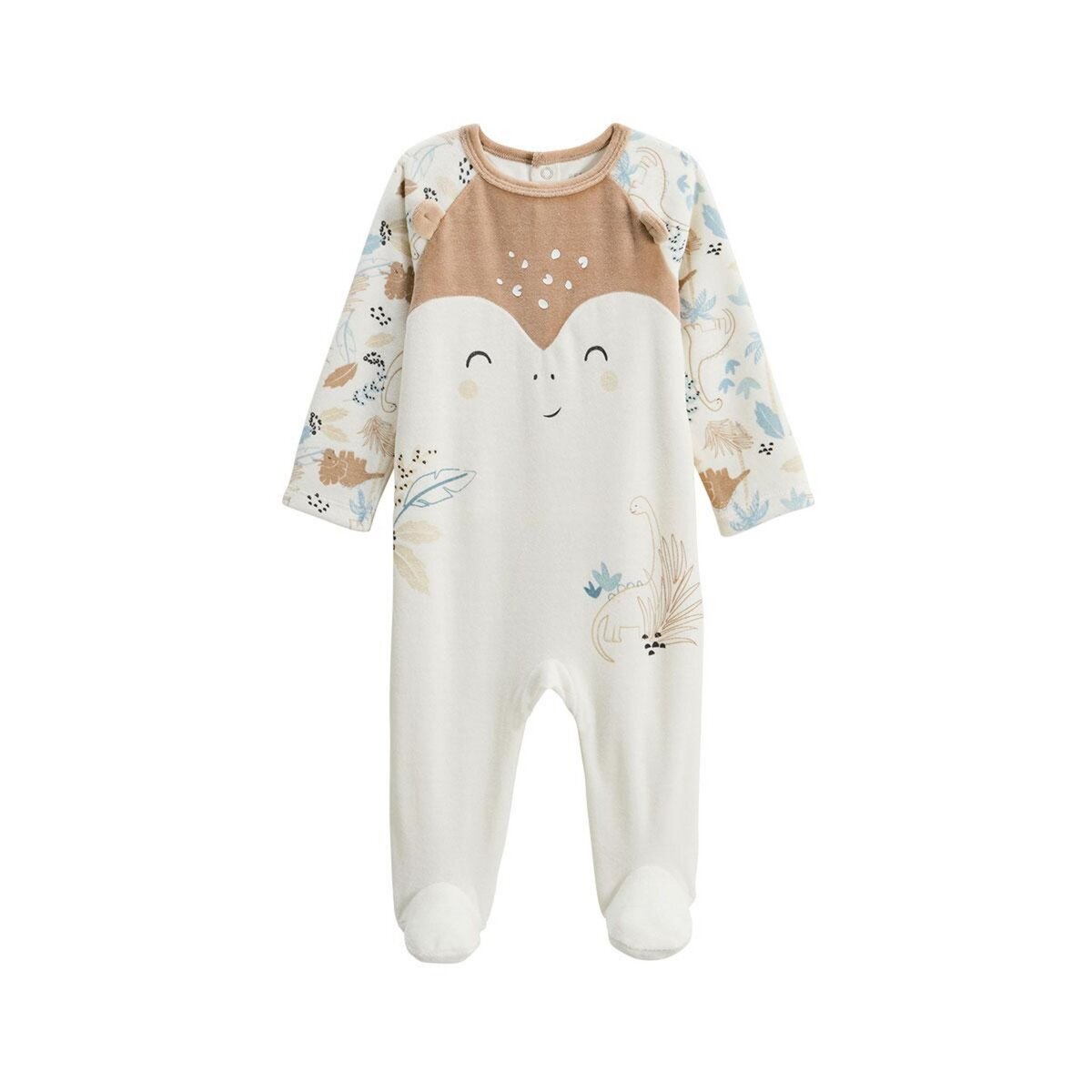 Petit Béguin Pyjama bébé en velours Nino