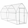 Voir la diapositive 2 : VIDAXL Cage pour poules argente 400x105x182 cm acier galvanise