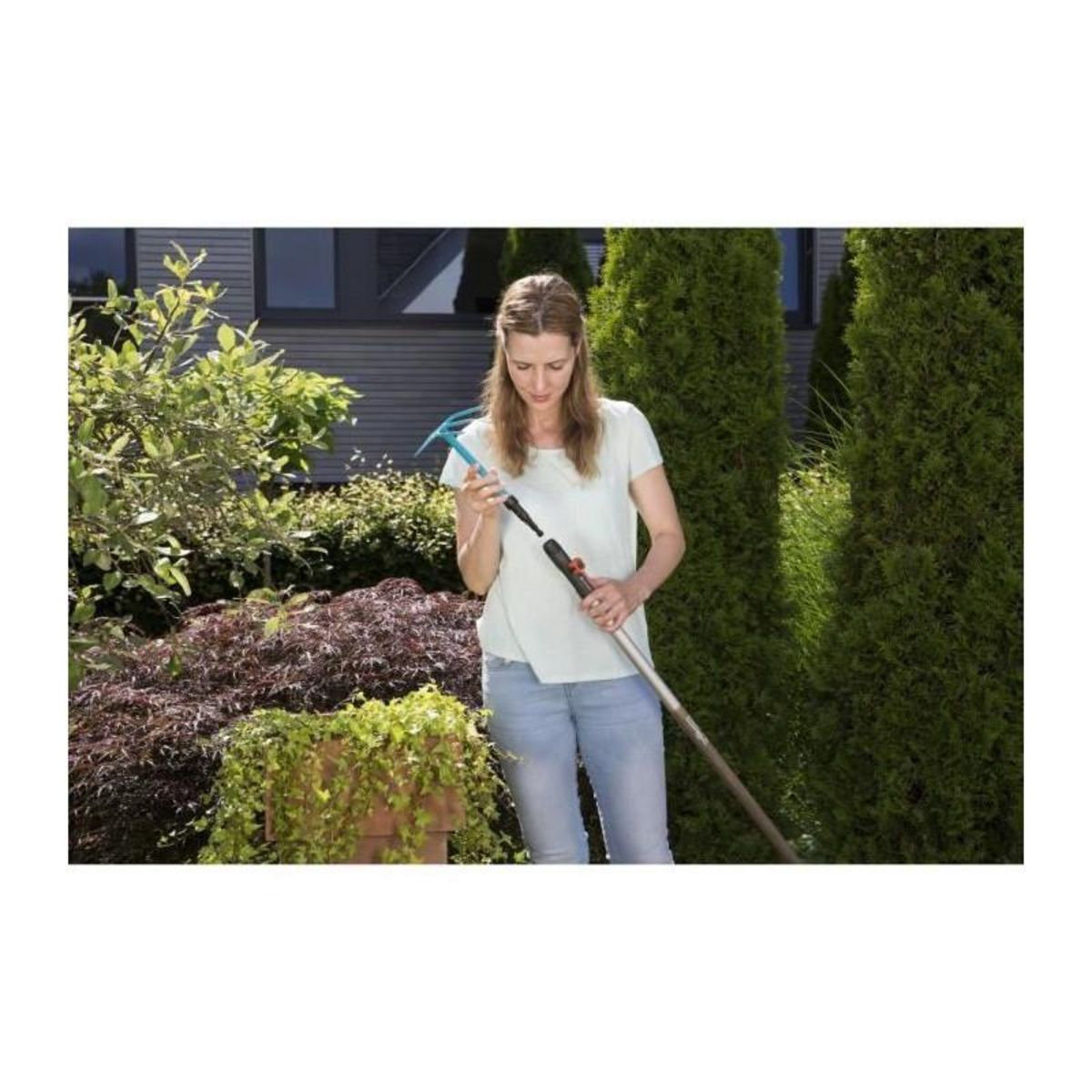 Gardena Serfouette à fleurs combisystem Panne et fourche 3 dents