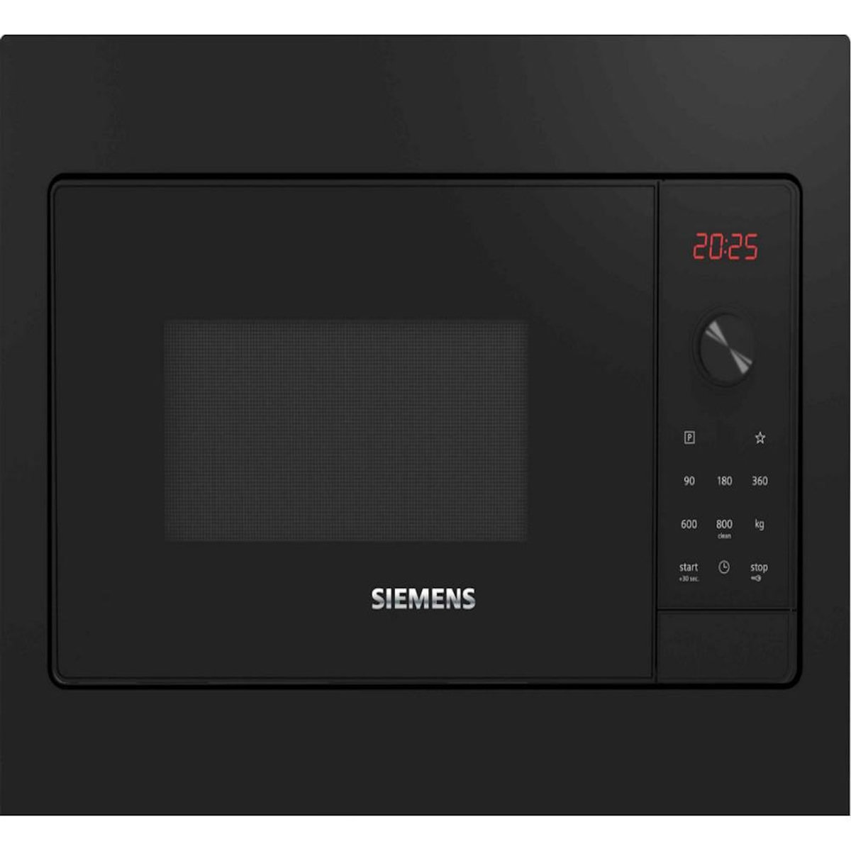 Siemens Micro-ondes solo 20l 800w encastrable noir - bf523lmb3