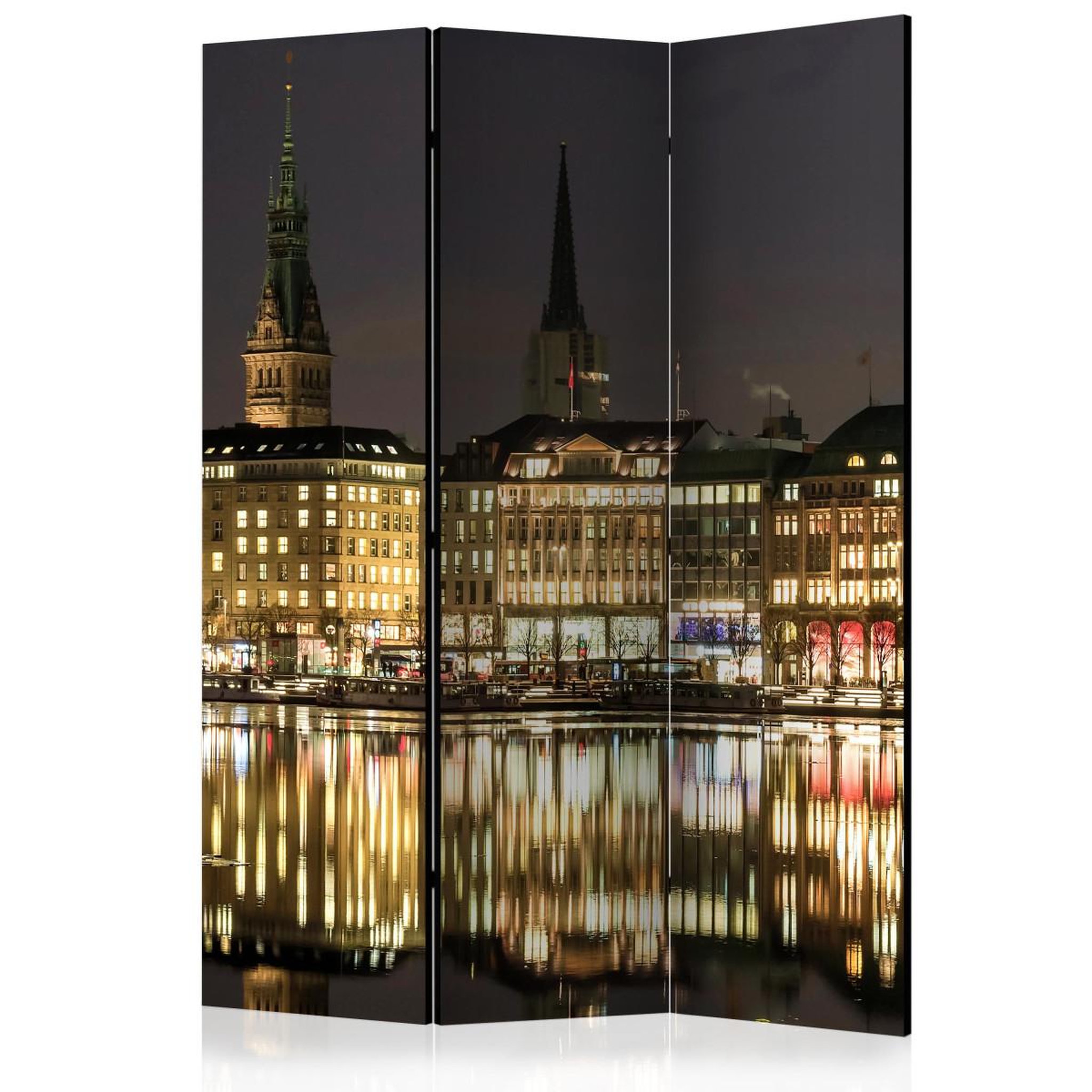 Paris Prix Paravent 3 volets  night in hamburg  135x172cm