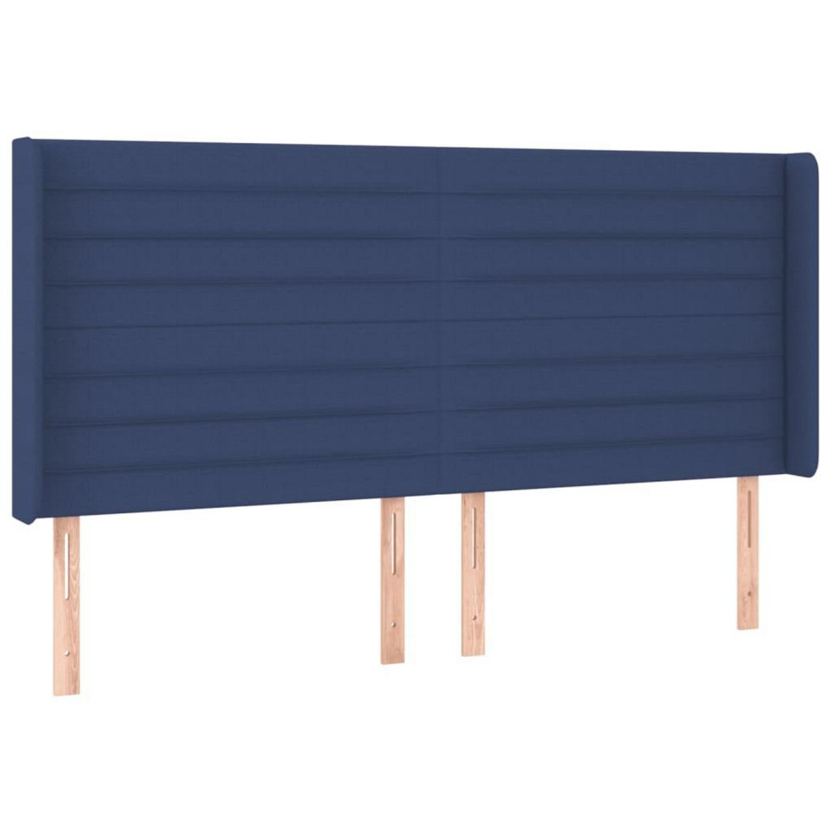 VIDAXL Tete de lit a LED Bleu 203x16x118/128 cm Tissu