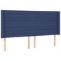 Voir la diapositive 3 : VIDAXL Tete de lit a LED Bleu 203x16x118/128 cm Tissu